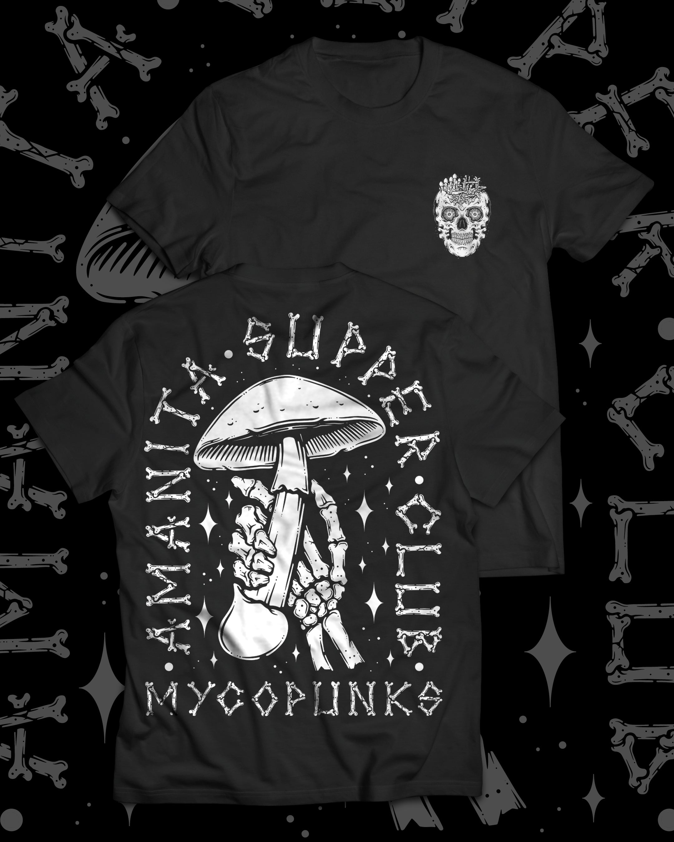 Amanita Supper Club T-Shirt (Black)