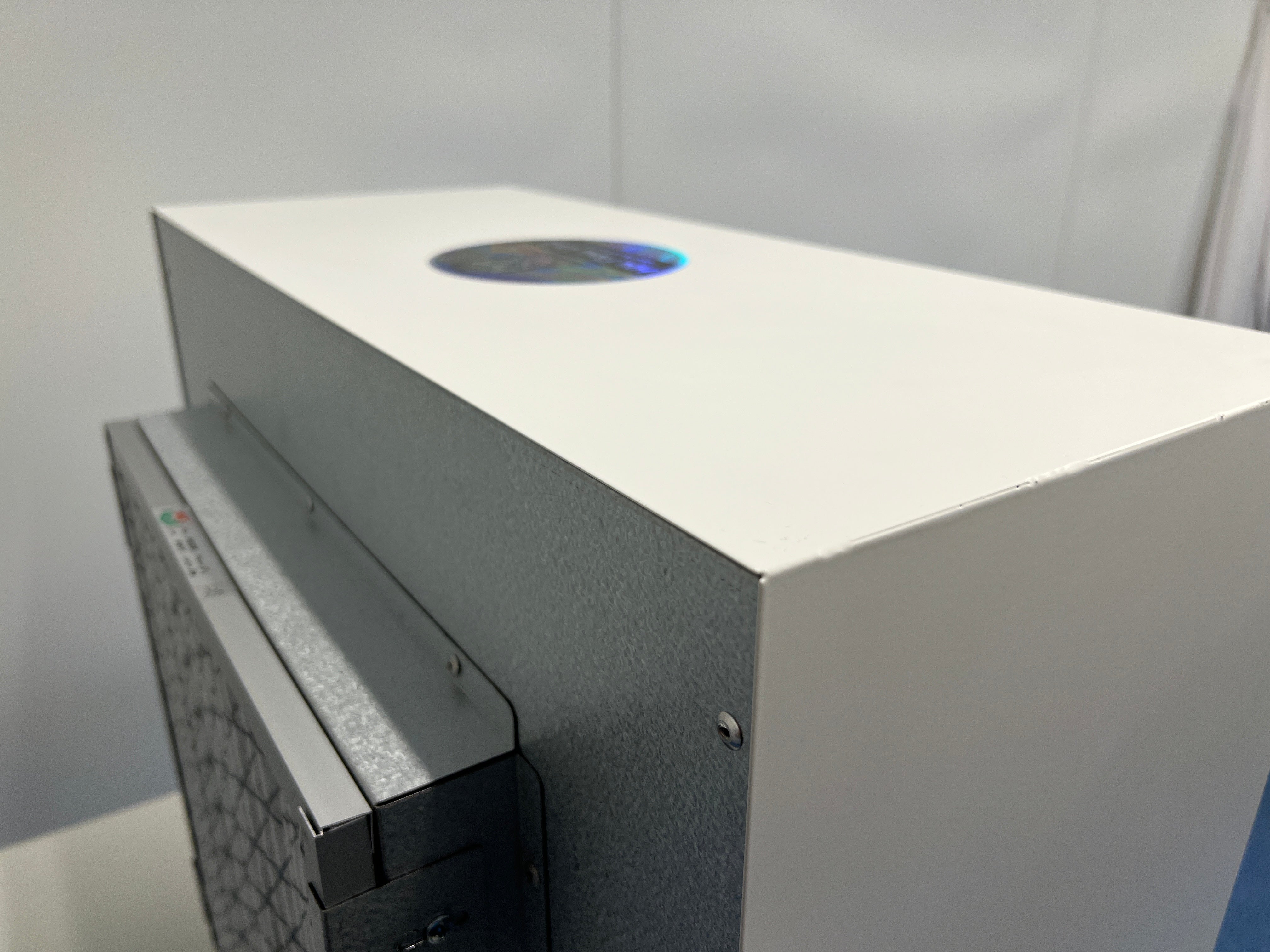 A view of the top, back, and corner of the MycoPunks V2 2x2 flow unit
