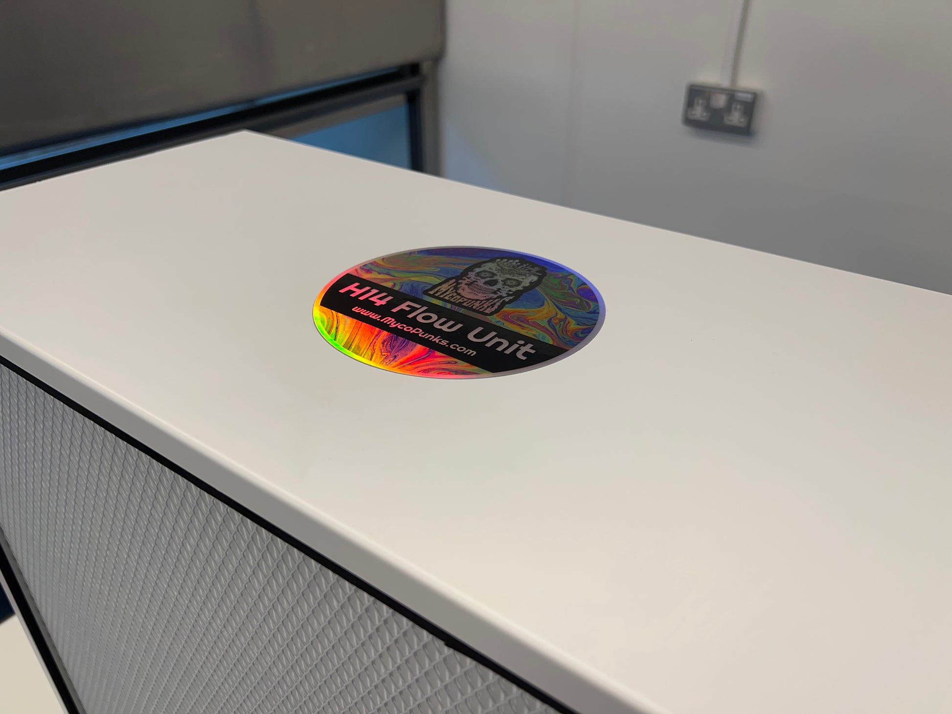 A view of the top of the MycoPunks V2 2x2 Flow unit